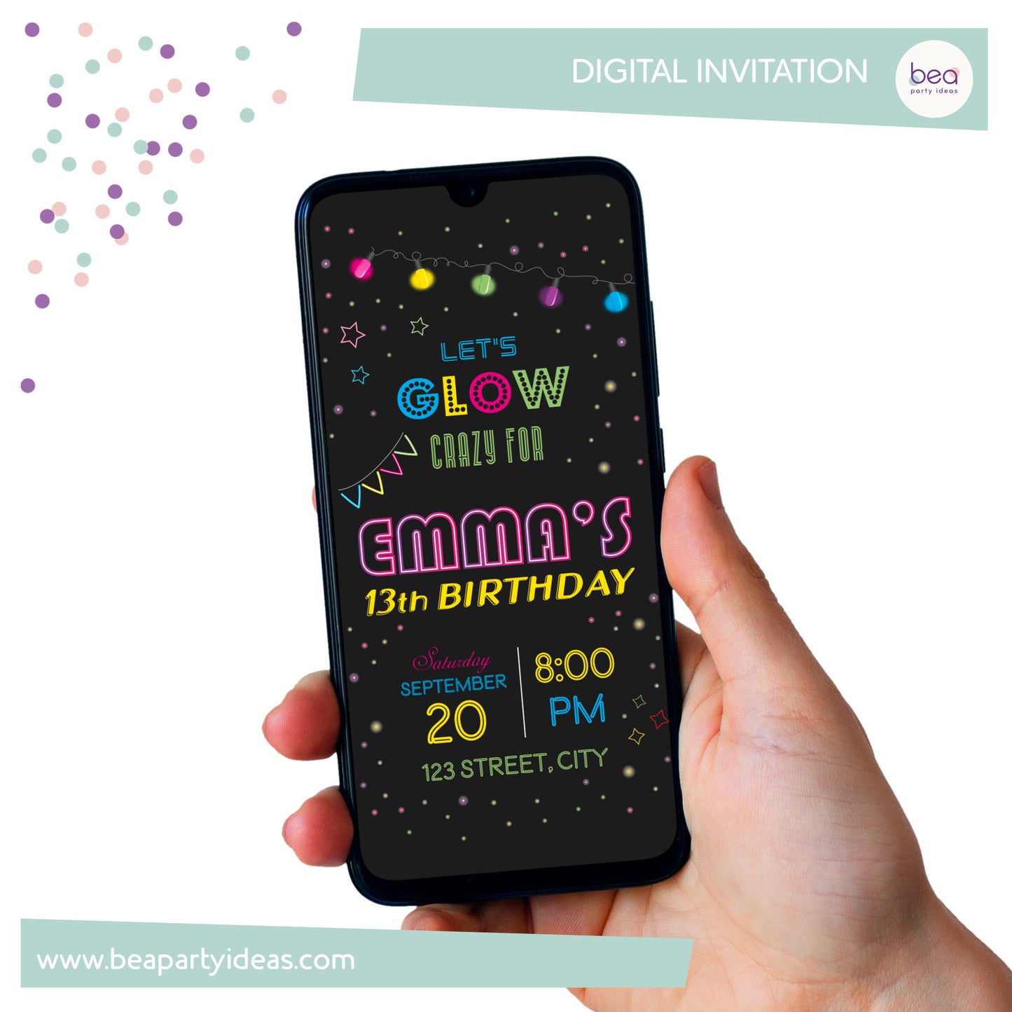 GLOW digital INVITATION