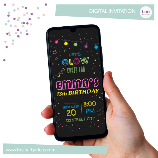 GLOW digital INVITATION