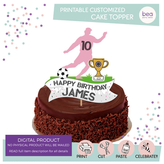 INTER MIAMI printable CAKE TOPPER