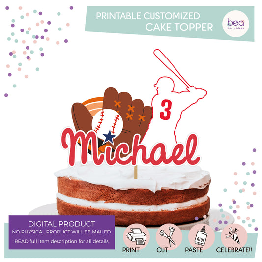 PHILLIES printable CAKE TOPPER