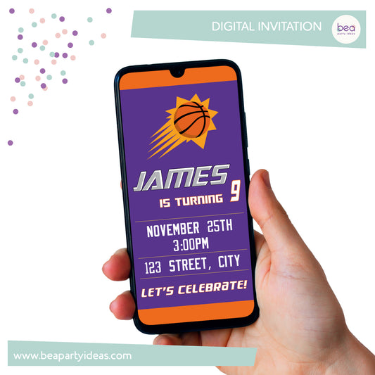 PHOENIX SUNS digital INVITATION