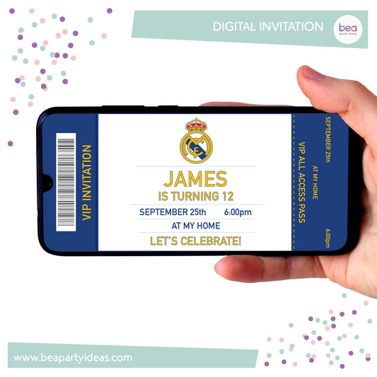 REAL MADRID digital INVITATION