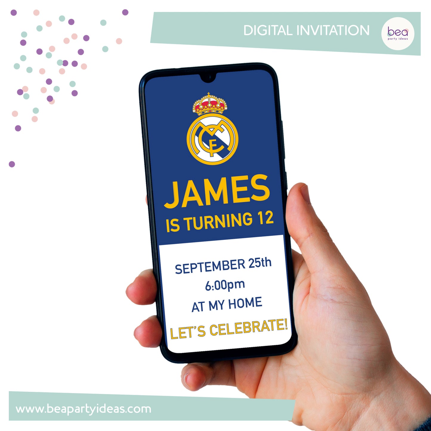 REAL MADRID digital INVITATION