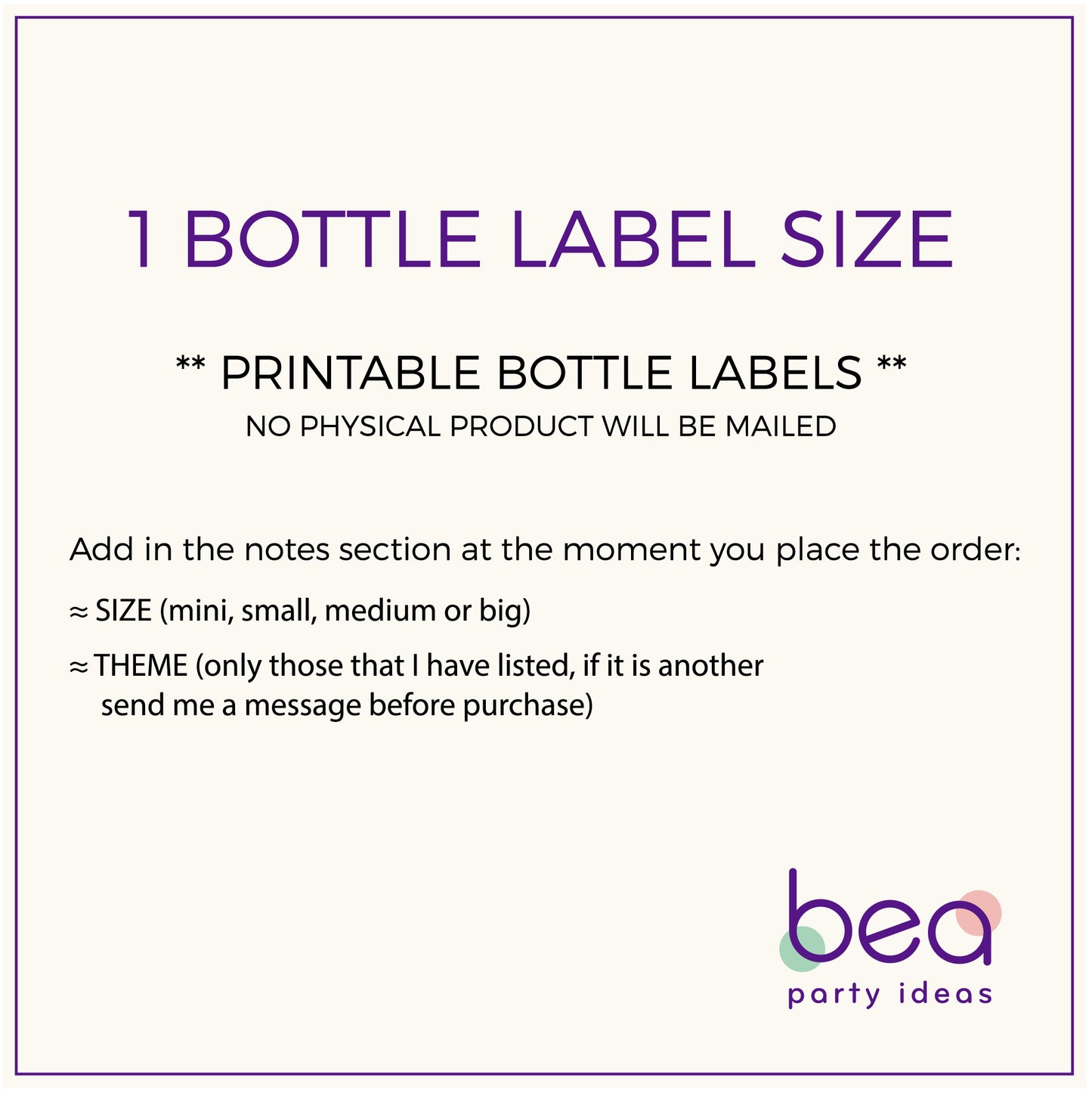 DONUTS printable BOTTLE Label